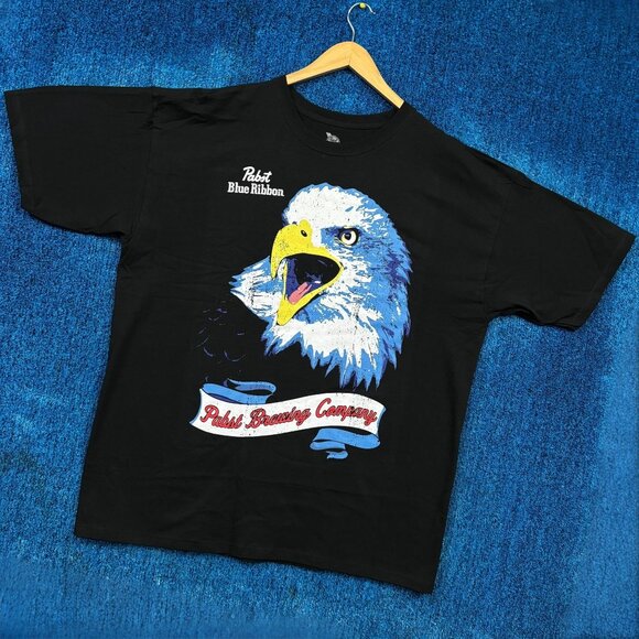 Pabst Brewing Company American Bald Eagle Beer Promo Tee XL - Picture 3 of 4